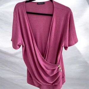 Iliad waffleknit top